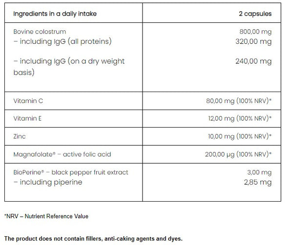 Colostrum PharmoVit Sans Lactose - 60 Gélules - Complément Alimentaire Neuf