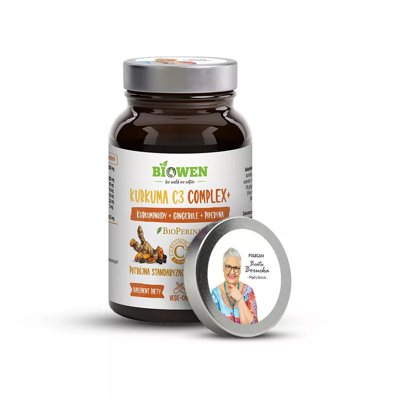 Biowen  Turmeric C3 Complex+, 98% curcuminoids, 95% piperine, 5% gingerols - 60 capsules