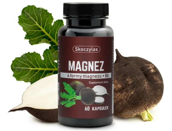 Skoczylas Magnesium 4 forms - black turnip, 60 capsules