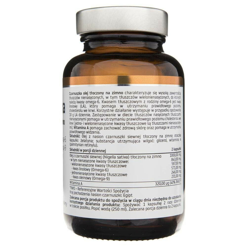 PharmoVit Black Cumin Cold pressed oil + vitamin A, 60 capsules