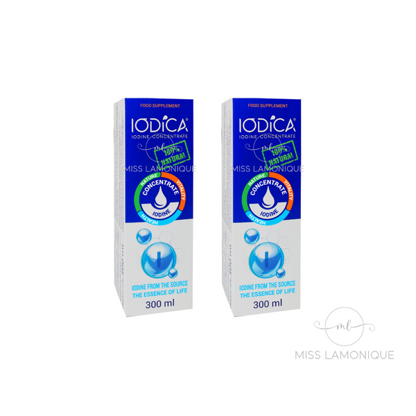 2 x 300 ml 5% OFF Iodica Natural Liquid Iodine Concentrate