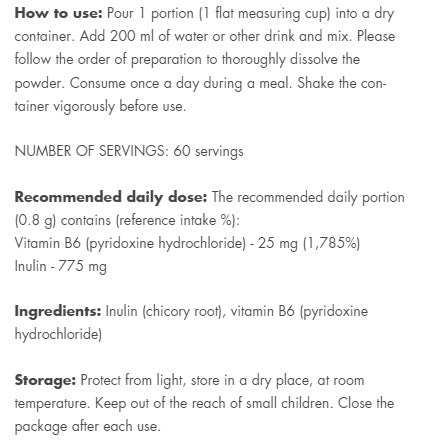 ForMeds F-Vit B6 supports the functioning of the nervous system