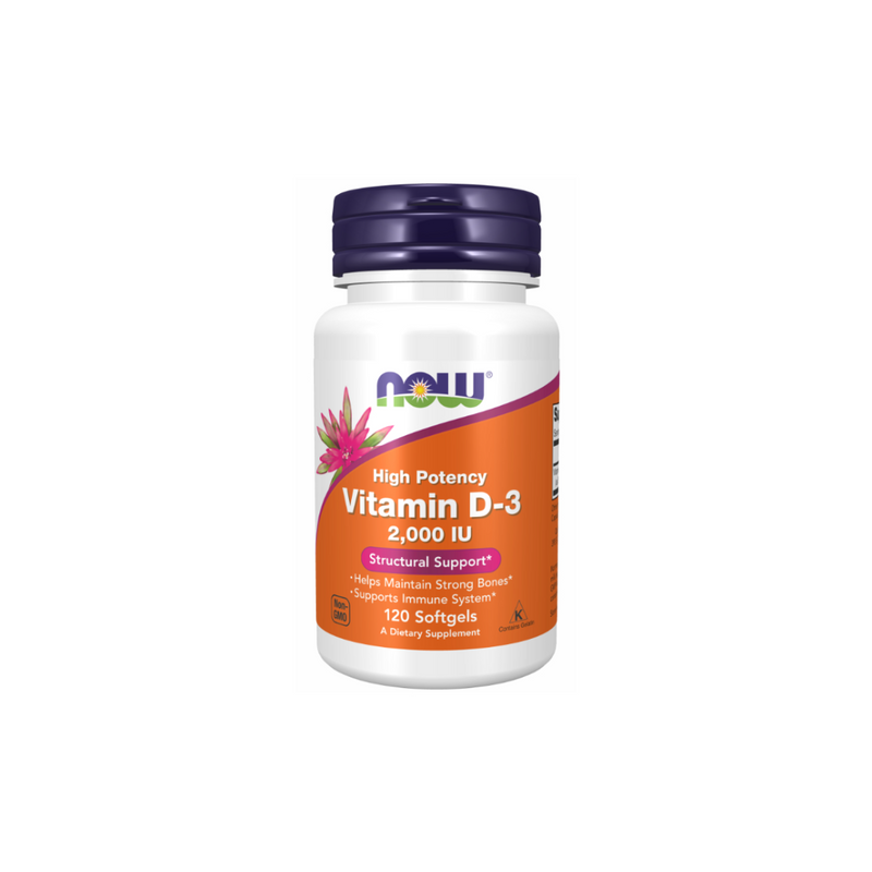 Now Foods Vitamin D3 2000 IU / 120 capsules