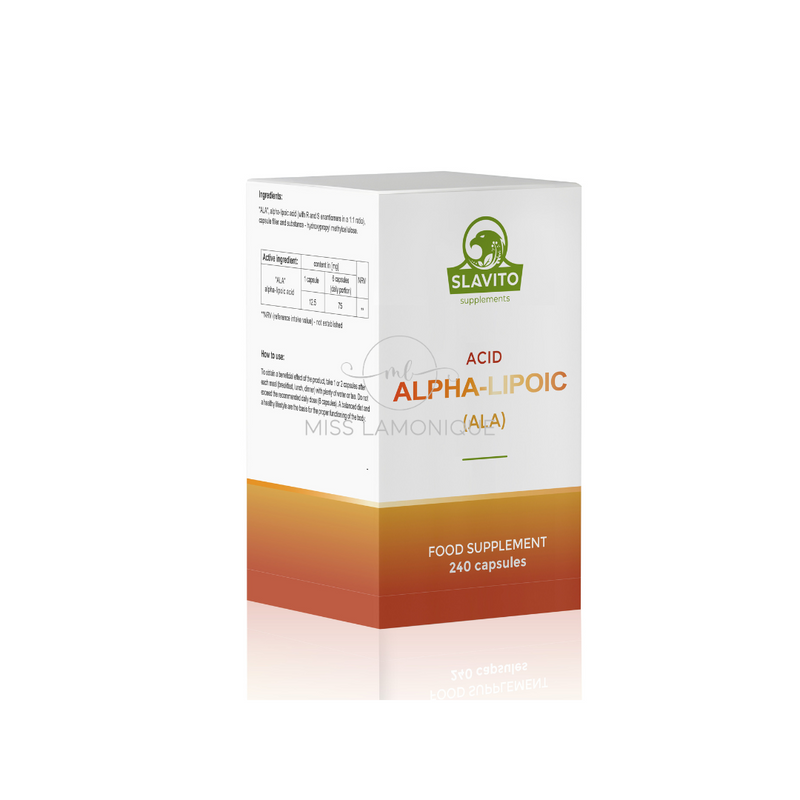 SLAVITO ALPHA LIPOIC ACID (ALA) 240 capsules - recommended by Dr H. Czerniak