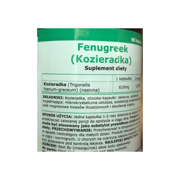 Swanson Fenugreek (Kozieradka) 610 mg, 90 capsules