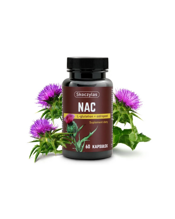 Skoczylas New NAC L-Glutathione, Milk Thistle, LIVER SUPPORT, 60 capsules