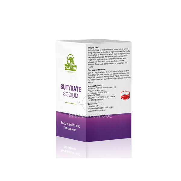 SLAVITO Sodium Butyrate - food supplement in capsules - recommended by Dr H. Czerniak