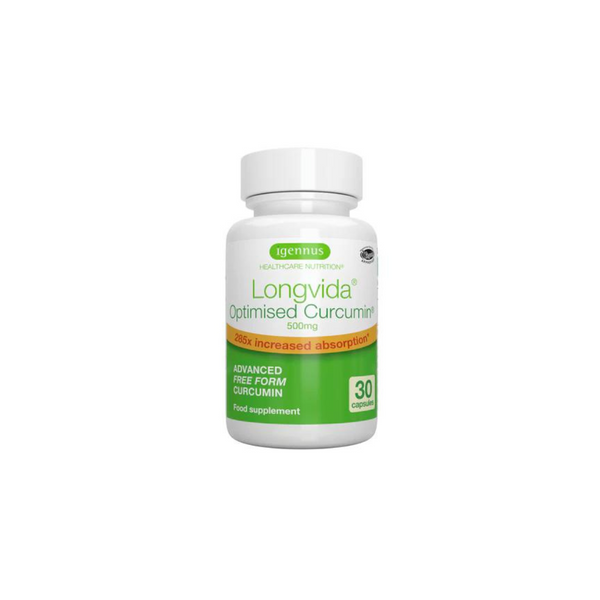 Igennus Longvida® Optimised Curcumin 500mg, 30 capsules