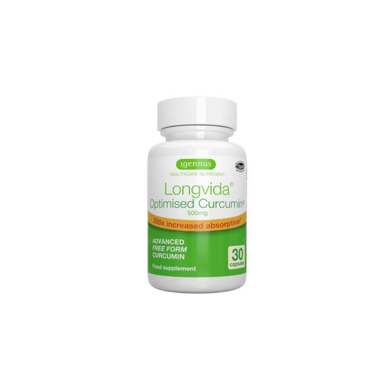 Igennus Longvida® Optimised Curcumin 500mg, 30 capsules