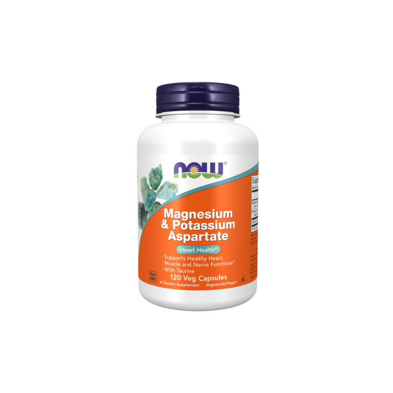 Now Foods Magnesium, Potassium with Taurine, 120 vegetarian capsules