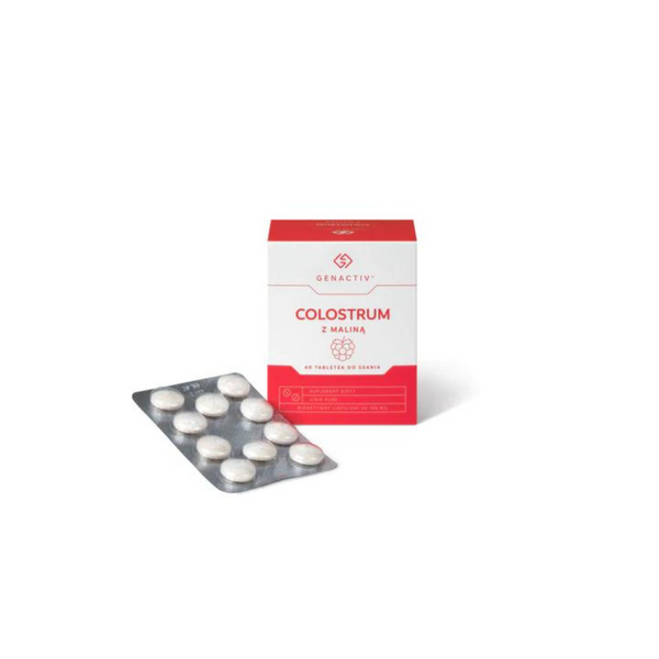 Genactiv Colostrum with Raspberry, lozenges, 60 capsules