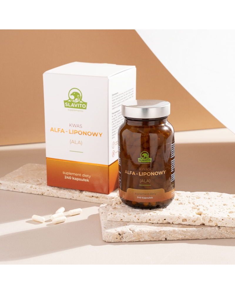 SLAVITO ALPHA LIPOIC ACID (ALA) 240 capsules - recommended by Dr H. Czerniak