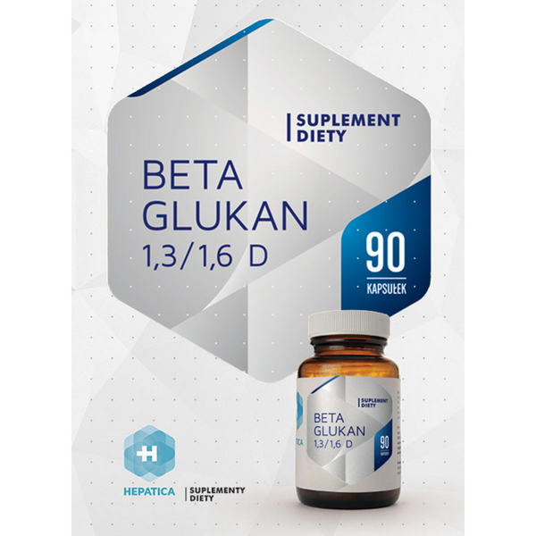 Hepatica Beta Glucan 1,3/1,6 D, 90 capsules
