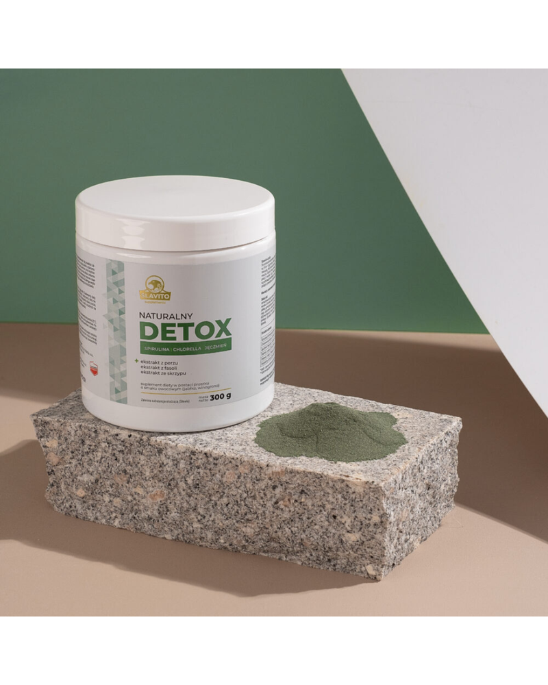 Slavito Detox Spirulina, Chlorella, Barley, 300 g - recommended by Dr H. Czerniak