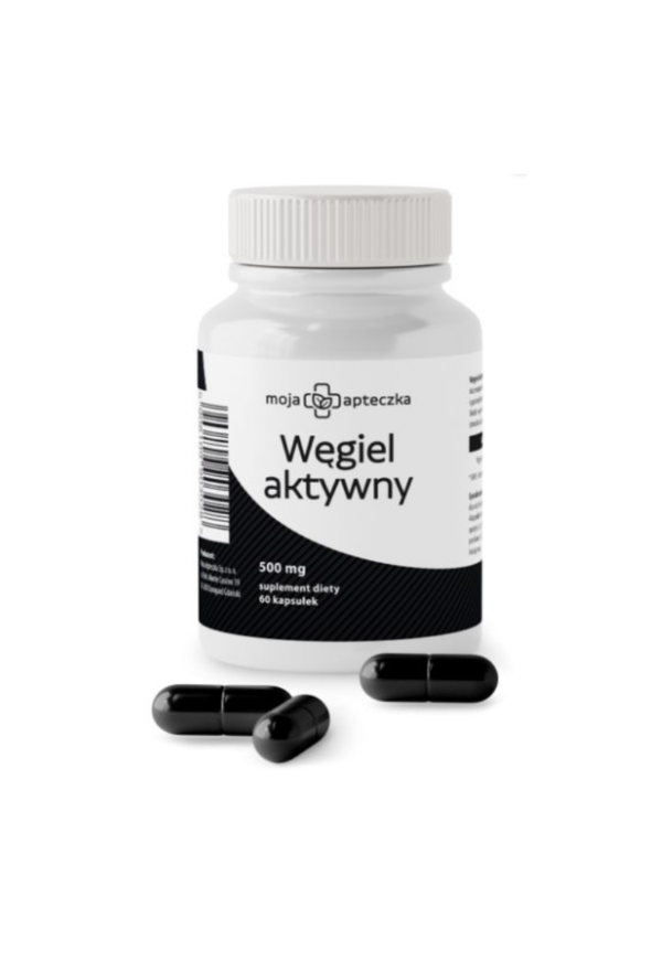 Moja Apteczka Activated carbon 500 mg, 60 capsules