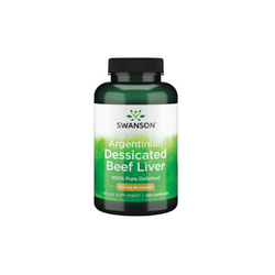 Swanson Beef liver 100% defatted and dried beef liver 500 mg / 120 capsules