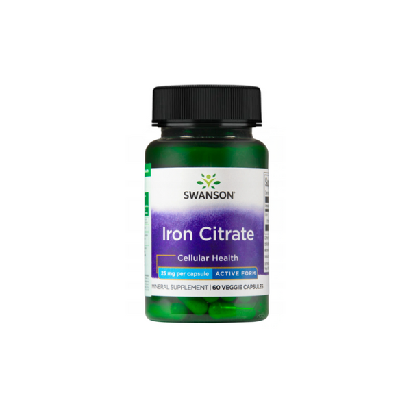 Swanson Iron citrate 25 mg / 60 capsules