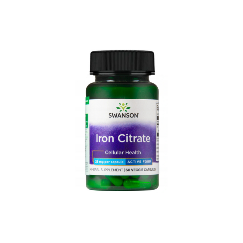 Swanson Iron citrate 25 mg / 60 capsules