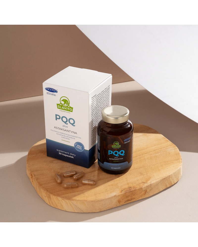 Slavito PQQ plus Astaxanthin, 30 capsules - recommended by Dr H. Czerniak