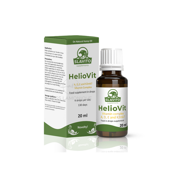 Slavito HelioVit ADEK 20 ml vitamins A, D3, E i K2MK7 - Dr Hubert Czerniak