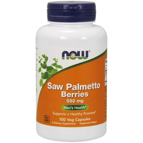 NOW Foods Saw Palmetto Berries - 550mg  - 100 vcaps