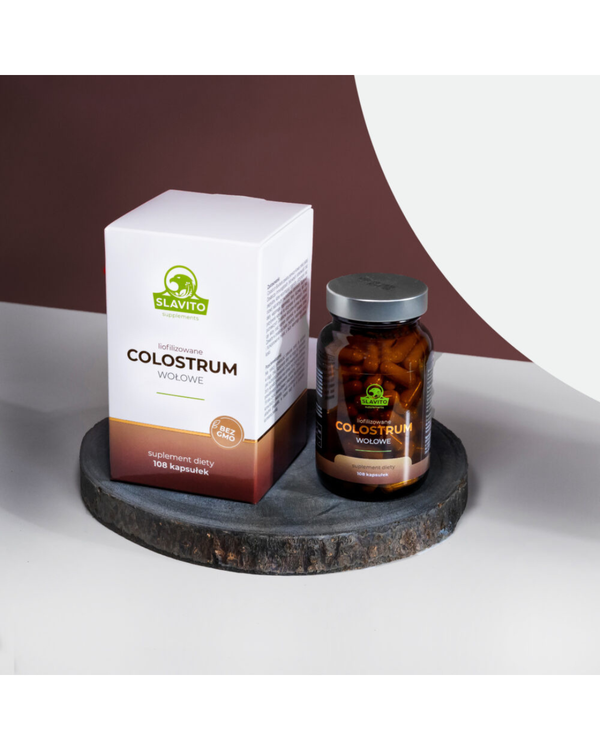 SLAVITO Freeze-dried beef colostrum, 108 capsules - recommended by Dr H. Czerniak