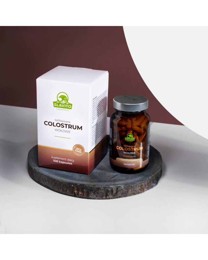 SLAVITO Freeze-dried beef colostrum, 108 capsules - recommended by Dr H. Czerniak