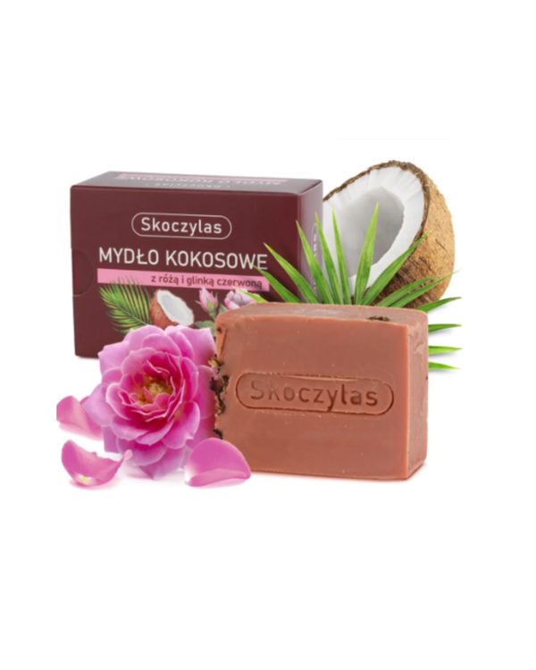 Skoczylas New Coconut SOAP with rose and red clay, 100g
