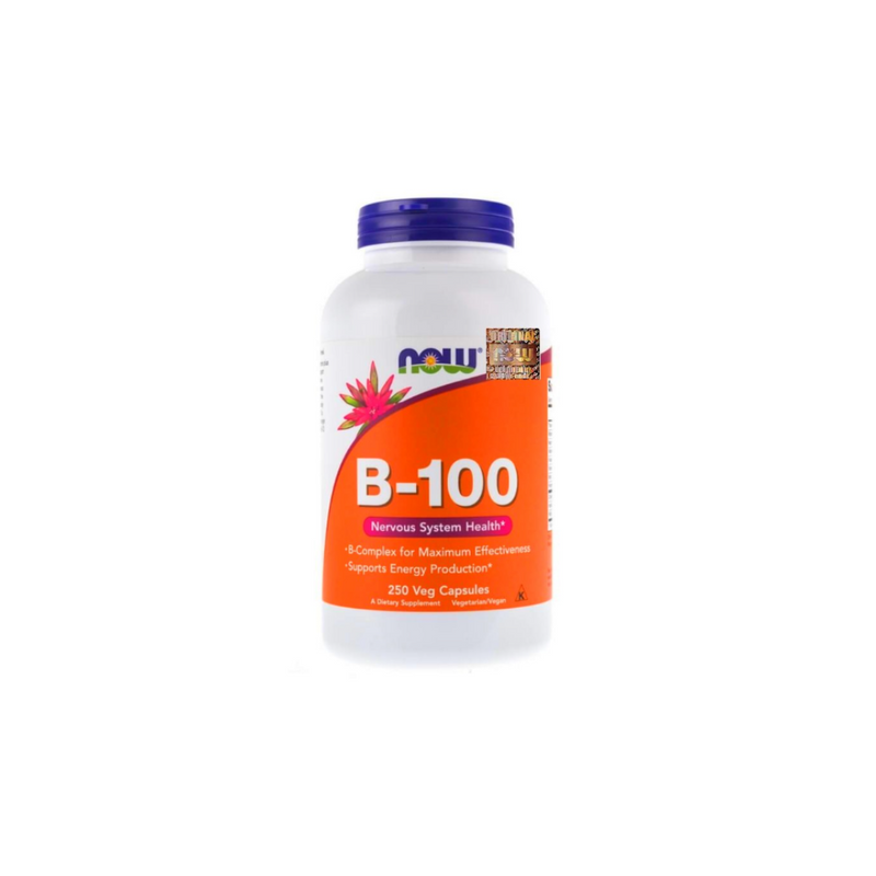 Now Foods B-100 VITAMIN B COMPLEX, 250 veg capsules