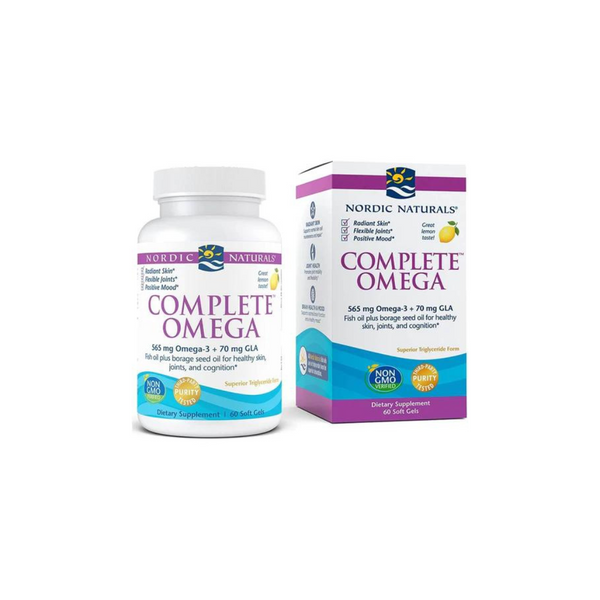 Nordic Naturals Complete Omega 3,6,9, lemon flavour, 60 softgels