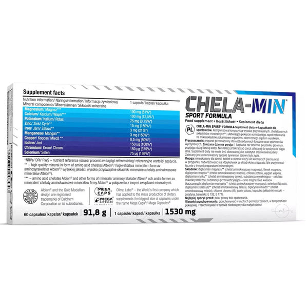 Olimp Nutrition Chela-Min, Sport Formula  - 60 caps