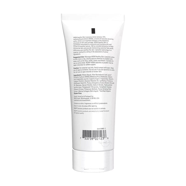 NOW Foods MSM Healthy Skin Liposome Lotion  - 237 ml.