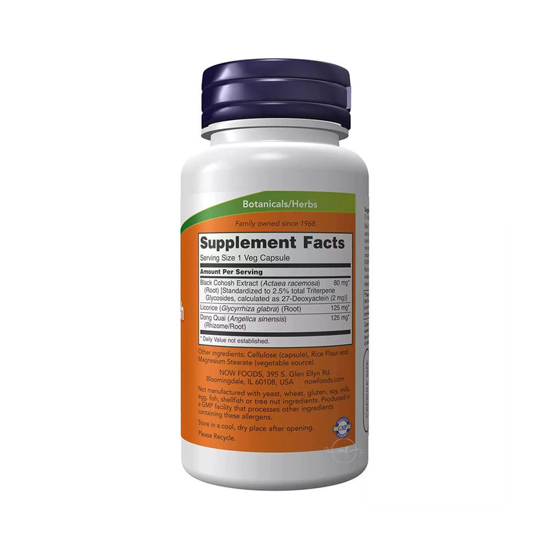 NOW Foods Black Cohosh Root, 80mg  - 90 vcaps
