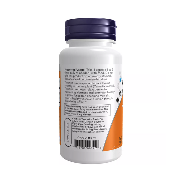 Now Foods L-Theanine 100 mg / 90 vegetarian capsules