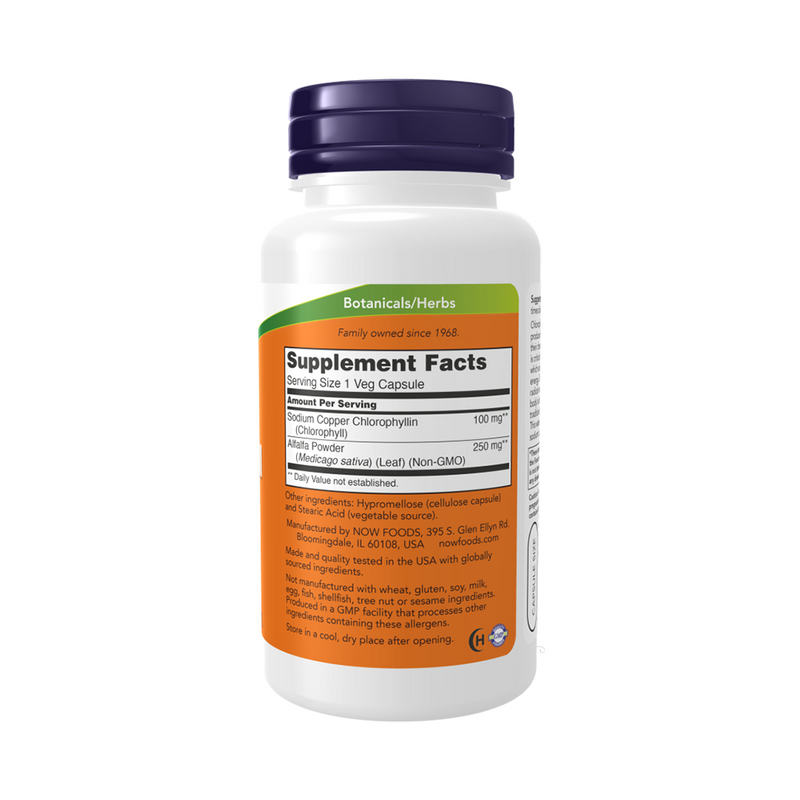 Now Foods CHLOROPHYLL 100 mg / 90 vegetarian capsules