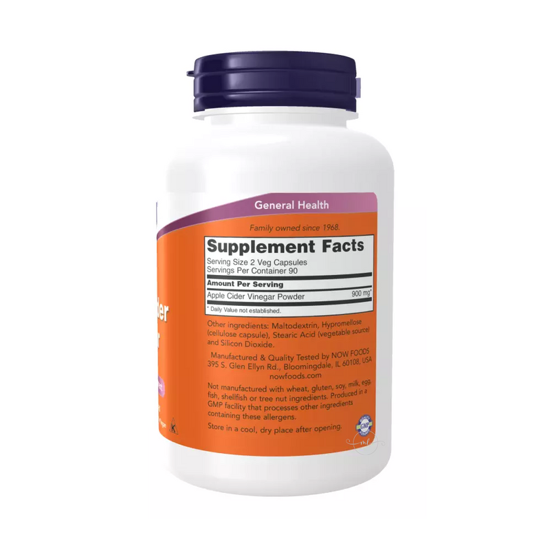 Now Foods Apple Cider Vinegar 450 mg / 180 capsules