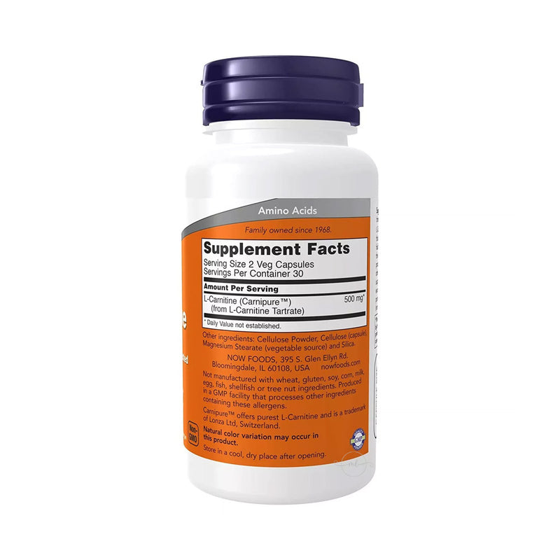 NOW Foods L-Carnitine - 250mg  - 60 vcaps