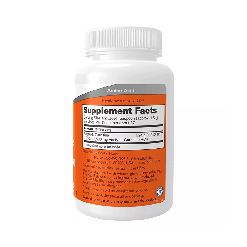 Now Foods Acetyl-L-Carnitine powder (85 grams)
