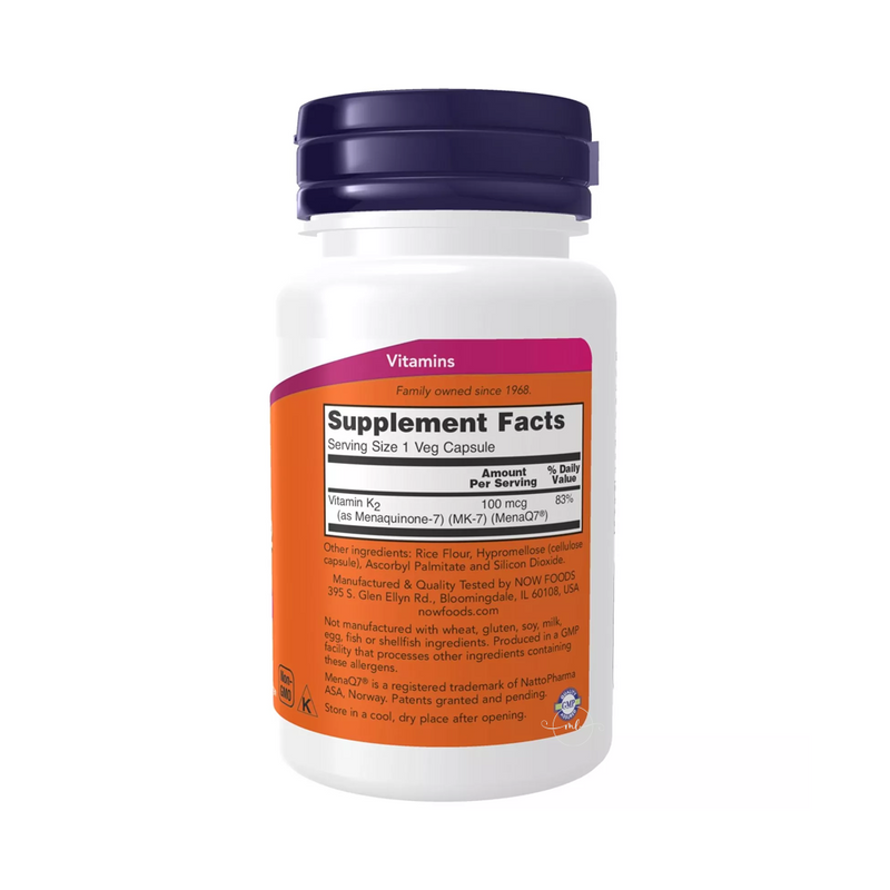 Now Foods Vitamin K2 MK-7 100 mcg / 60 capsules