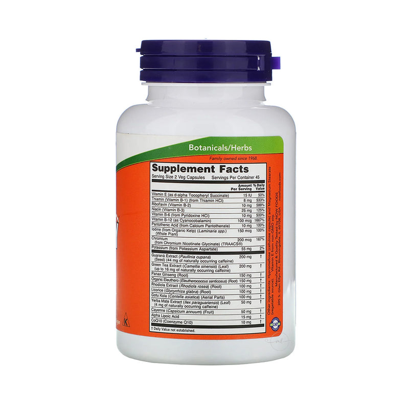 NOW Foods Energy  - 90 vcaps