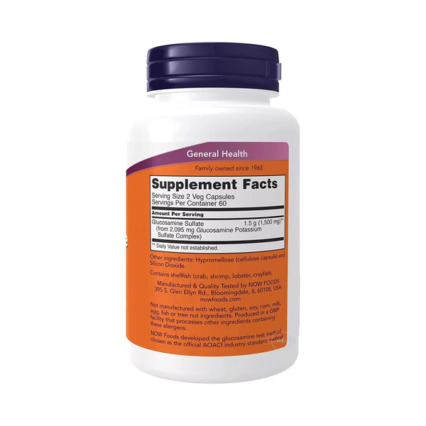 NOW Foods Glucosamine Sulfate, 750mg  - 120 caps