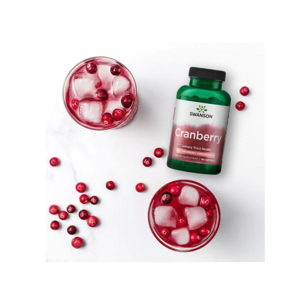 Swanson Cranberry + Vitamin C extract 20:1, 180 capsules