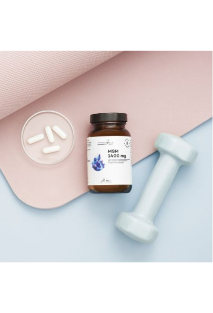 Aura Herbals MSM 1400 mg, organic sulphur, 60 capsules