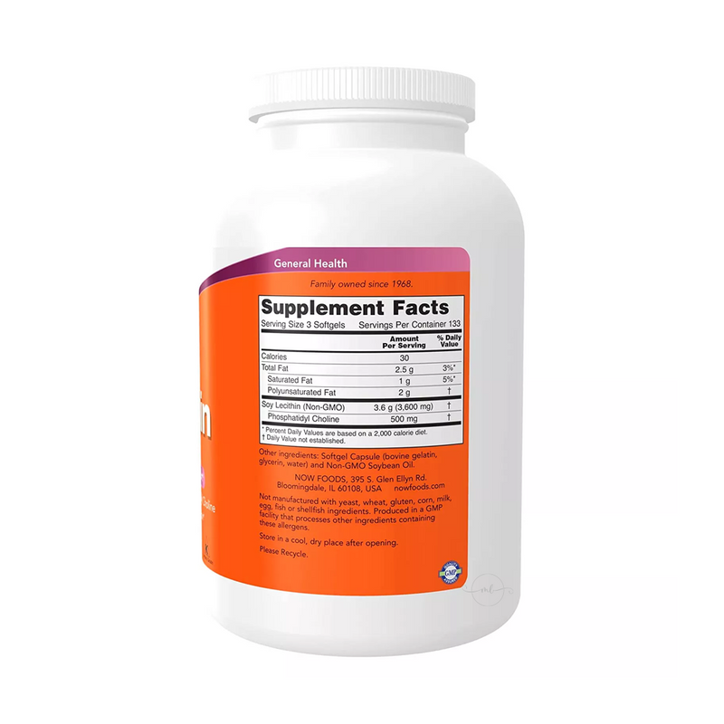 Now Foods Lecithin (non-GMO) 1200 mg / 400 gel capsules