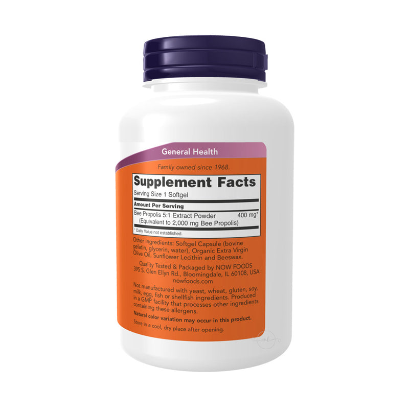 NOW Foods Propolis 2000 5:1 Extract  - 90 softgels