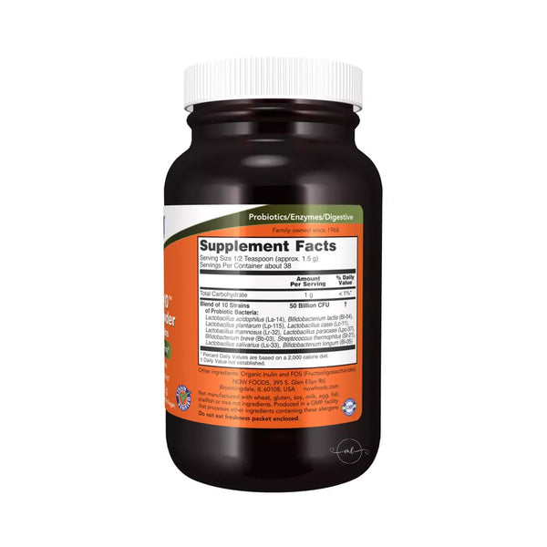 NOW Foods Probiotic-10 - 50 Billion Powder  - 57 grams