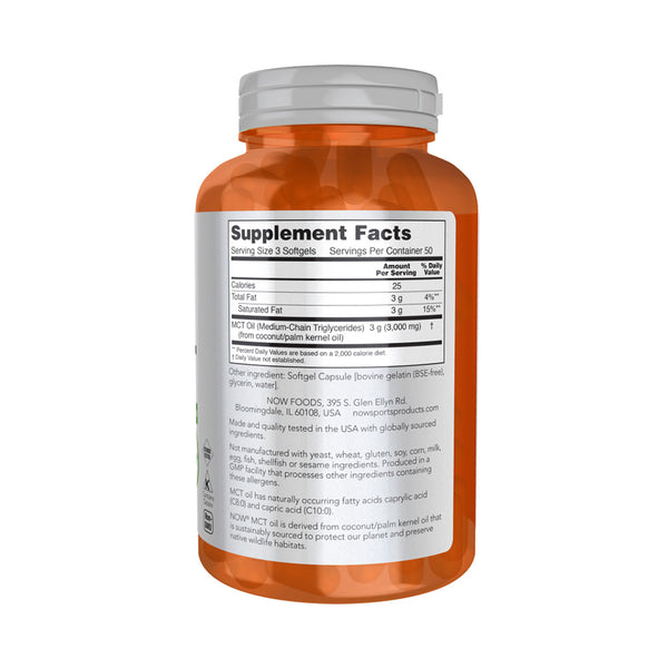 NOW Foods MCT Oil - 1000mg  - 150 softgels