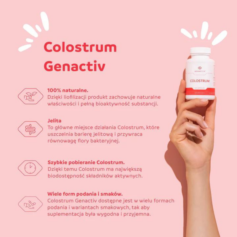 Genactiv Colostrum, 60 capsules
