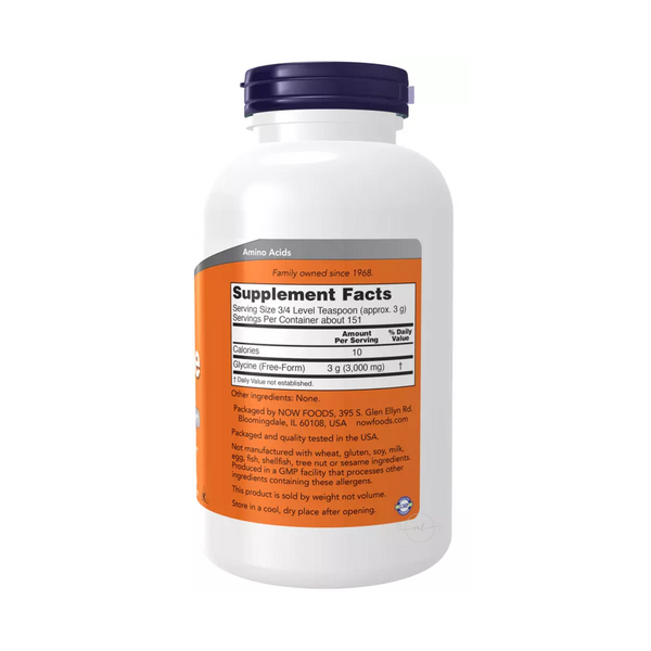 Now Foods Glycine powder 454 grams