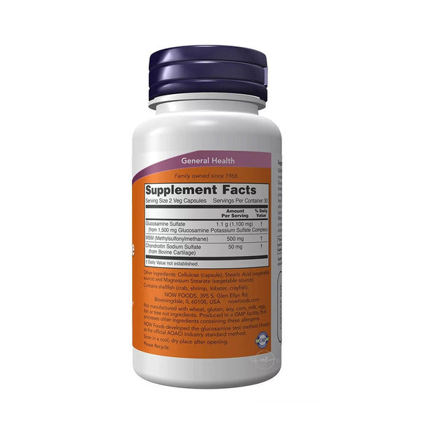 NOW Foods Glucosamine & MSM  - 60 vcaps